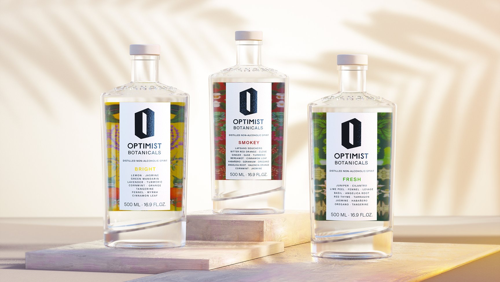 不含酒精的酒，Optimist Botanicals包裝設(shè)計(jì)欣賞