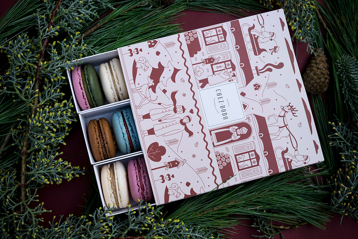 時尚馬卡龍包裝設計