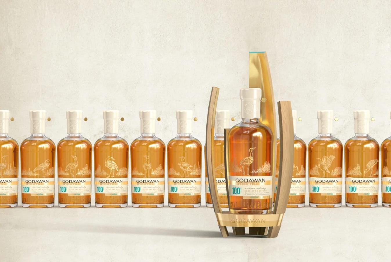 Godawan 100系列包裝設(shè)計——一種稀有且獨特的威士忌，用于拯救稀有物種。