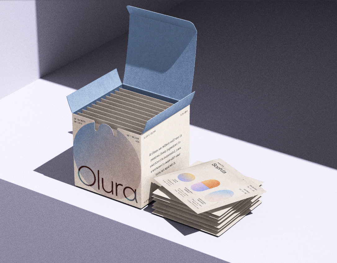 Olura保健品包裝設計