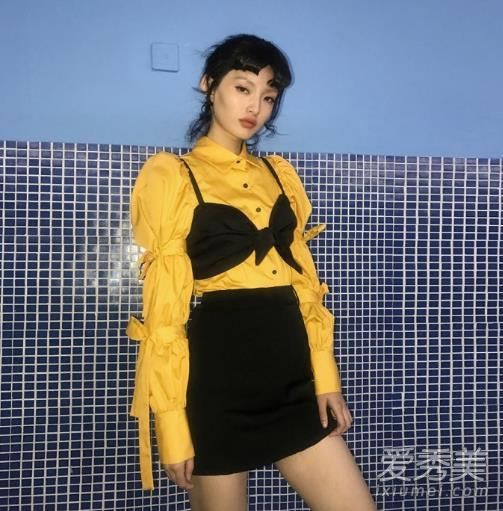 春天的亮眼色彩搭配 做一个随性酷女孩屋顶秧田工装