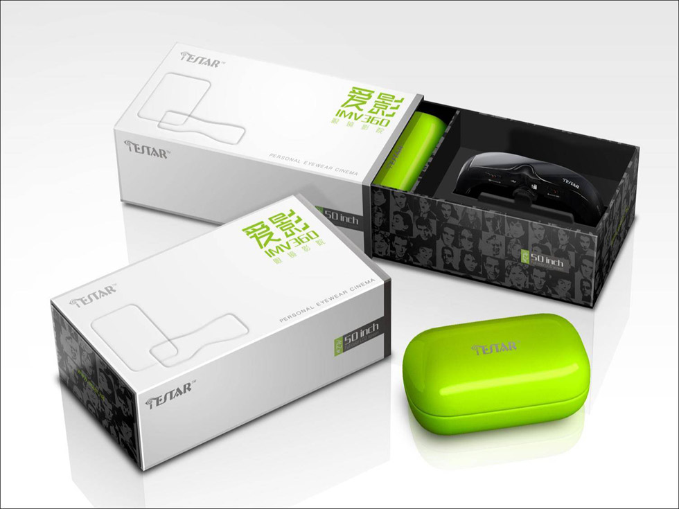 深圳市億思達顯示科技有限公司愛影眼鏡包裝設(shè)計